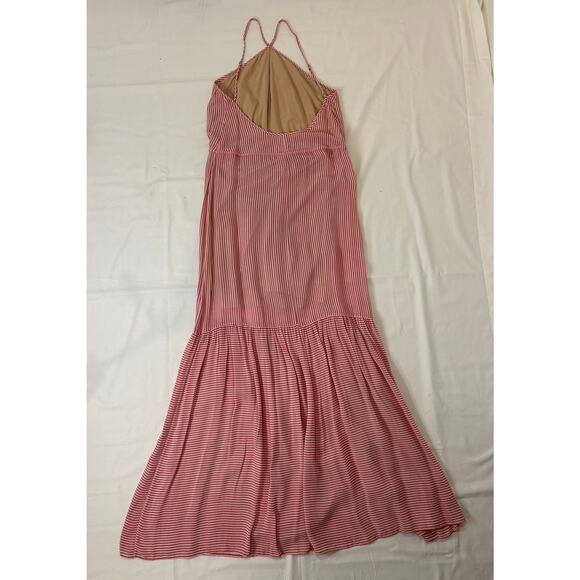 BCBGMaxazria women's Halter Low Back Cinch Tie Waist Maxi Dress Size XS - Picture 4 of 5